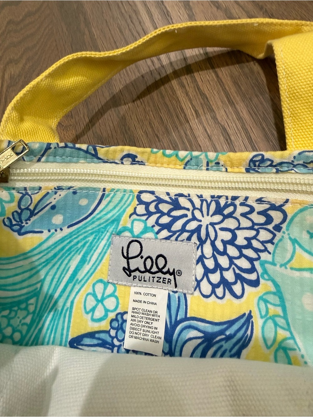 Mini Lilly Pulitzer Canvas Tote - Picture 3 of 3